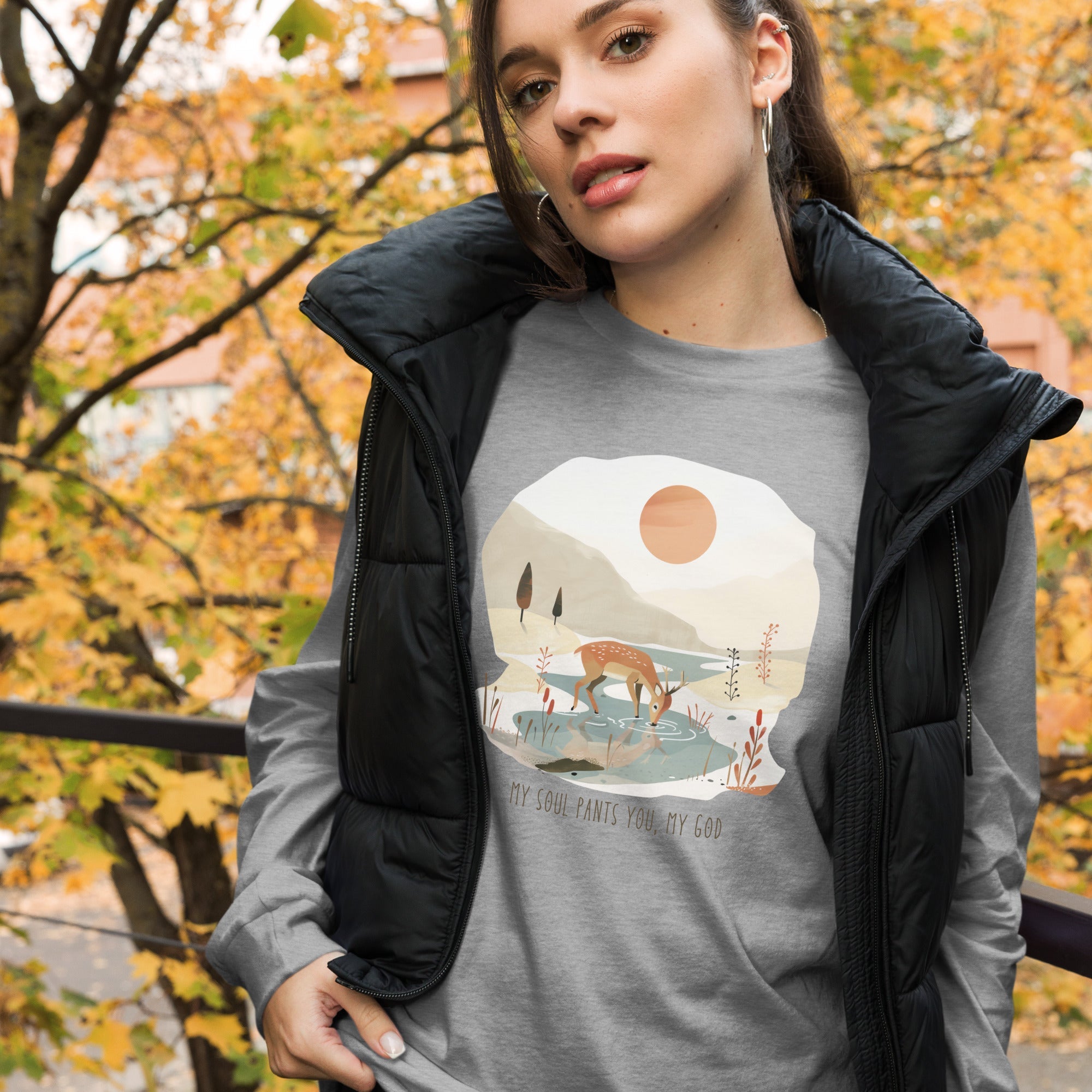 My Soul Pants for You, Women's Long Sleeve Tee - Lamb’s Love