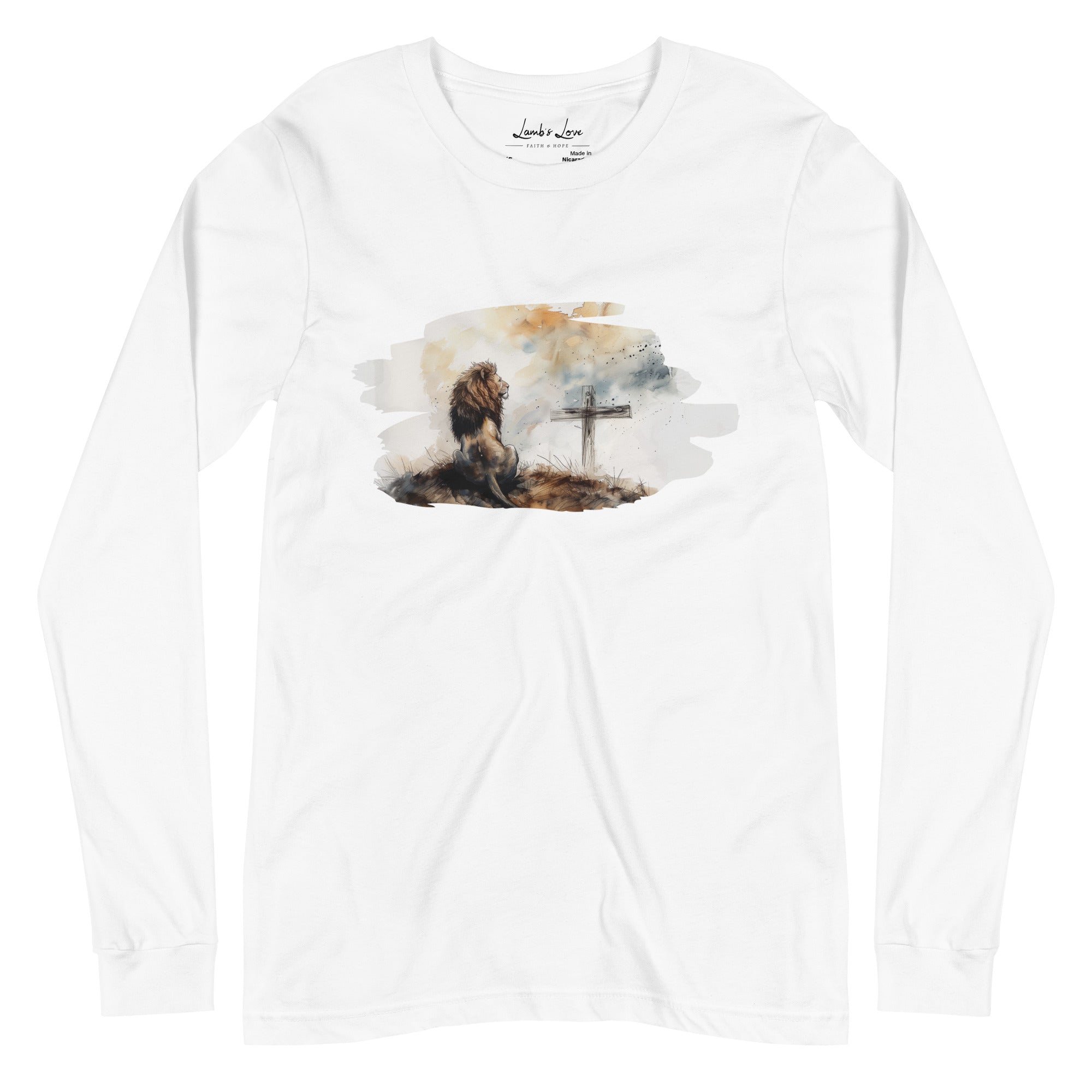 Passion of Lion, Men's Long Sleeve Tee - Lamb’s Love