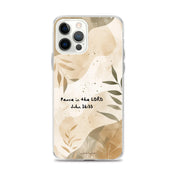 Peace in the Lord, Clear-edge Case for iPhone - Lamb’s Love