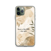 Peace in the Lord, Clear-edge Case for iPhone - Lamb’s Love