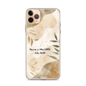 Peace in the Lord, Clear-edge Case for iPhone - Lamb’s Love