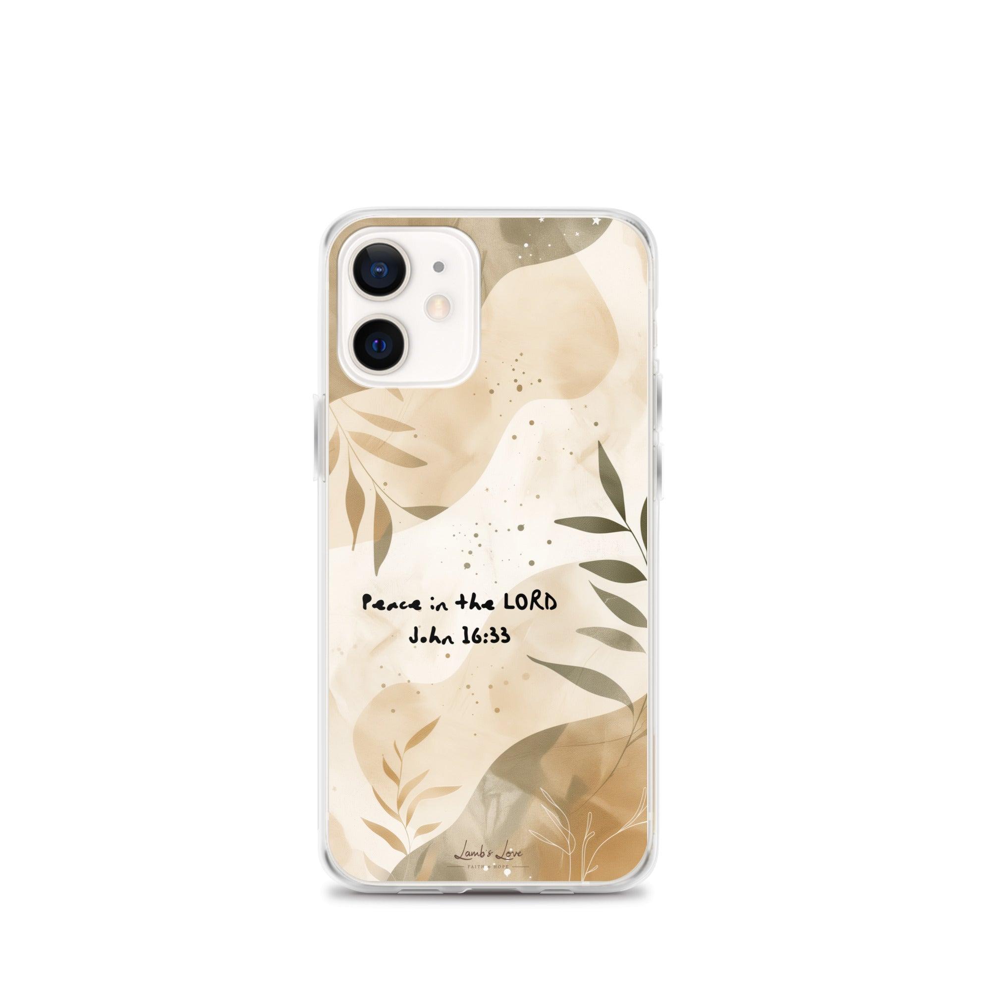 Peace in the Lord, Clear-edge Case for iPhone - Lamb’s Love