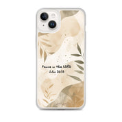 Peace in the Lord, Clear-edge Case for iPhone - Lamb’s Love