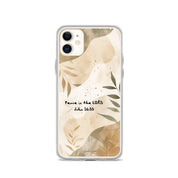 Peace in the Lord, Clear-edge Case for iPhone - Lamb’s Love