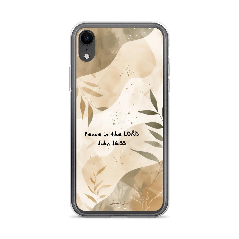 Peace in the Lord, Clear-edge Case for iPhone - Lamb’s Love