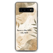 Peace in the Lord, Clear-edge Case for Samsung - Lamb’s Love