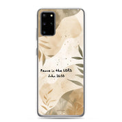 Peace in the Lord, Clear-edge Case for Samsung - Lamb’s Love