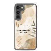 Peace in the Lord, Clear-edge Case for Samsung - Lamb’s Love