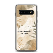 Peace in the Lord, Clear-edge Case for Samsung - Lamb’s Love