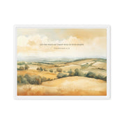 Peace of Christ Rule Your Heart, Framed Canvas - Lamb’s Love