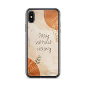 Pray without Ceasing, Clear-edge Case for iPhone - Lamb’s Love