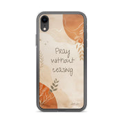 Pray without Ceasing, Clear-edge Case for iPhone - Lamb’s Love