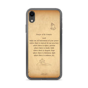 Prayer of St. Francis, Clear-edge Case for iPhone - Lamb’s Love