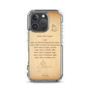 Prayer of St. Francis, Clear - edge Case for iPhone - Lamb’s Love