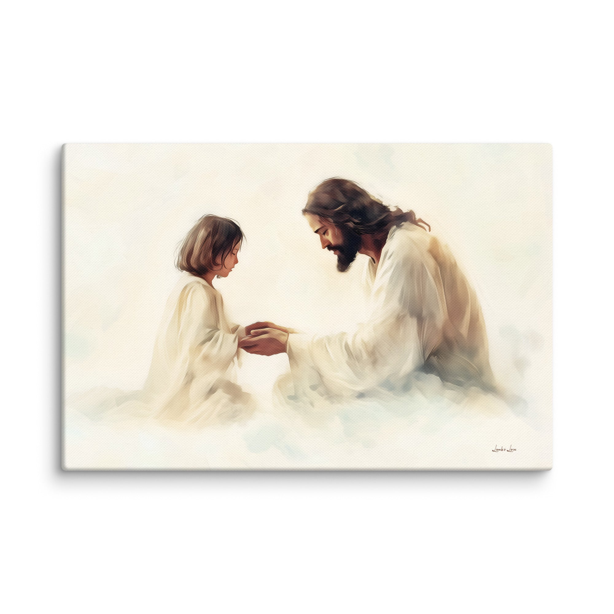 Praying with Jesus, Canvas - Lamb’s Love