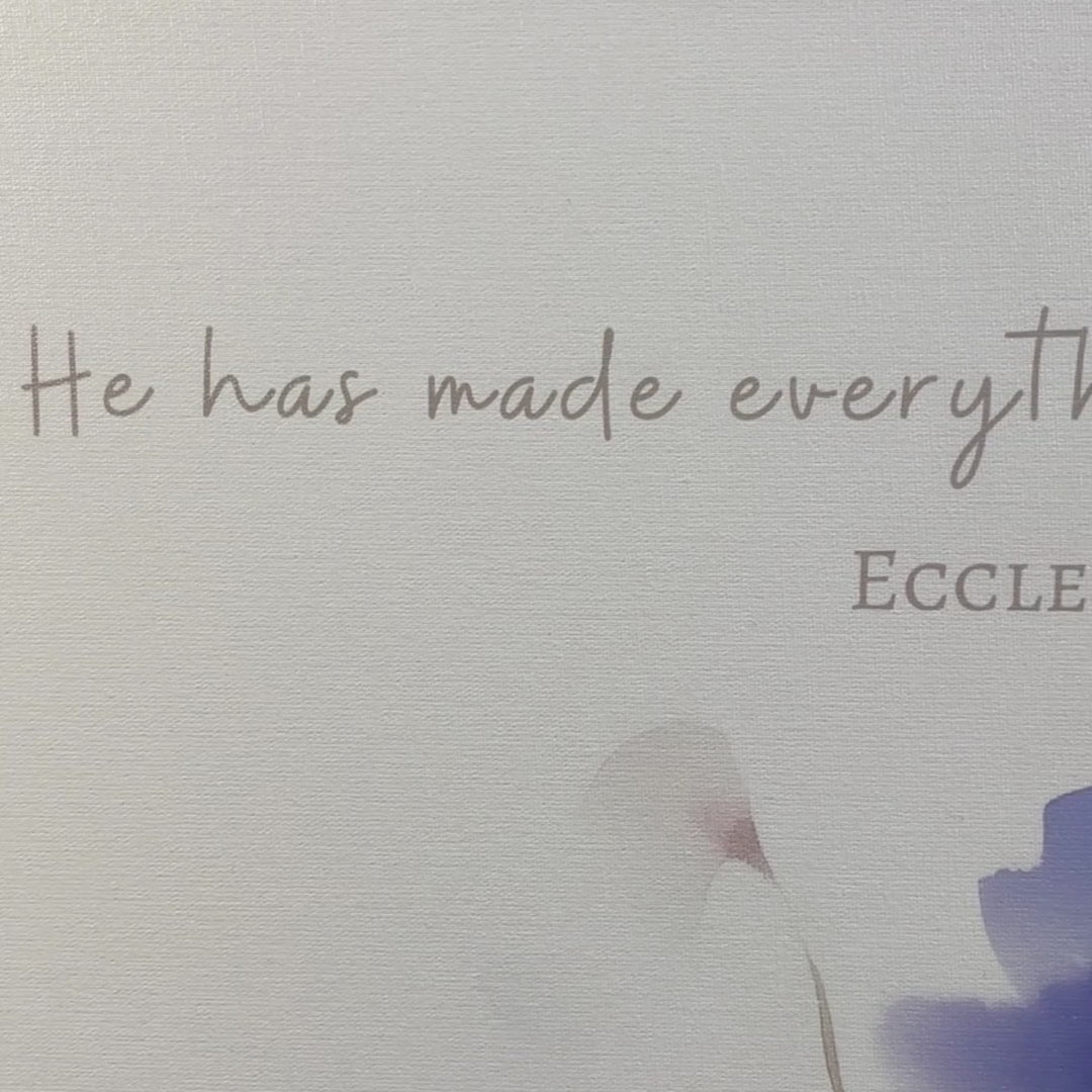 Renewed by the Spirit, Watercolor Mountain Scripture Wall Art, Titus 3:5–8