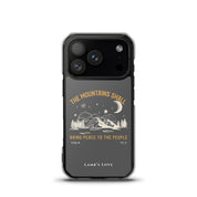 Psalm 72:3 Christian MagSafe iPhone case with mountains bring peace design – iPhone 17 Pro