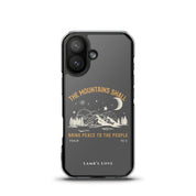 Psalm 72:3 Christian MagSafe iPhone case with mountains bring peace design – iPhone 17