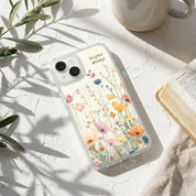 Rejoice Always Christian Floral MagSafe iPhone Case | 1 Thessalonians 5:16