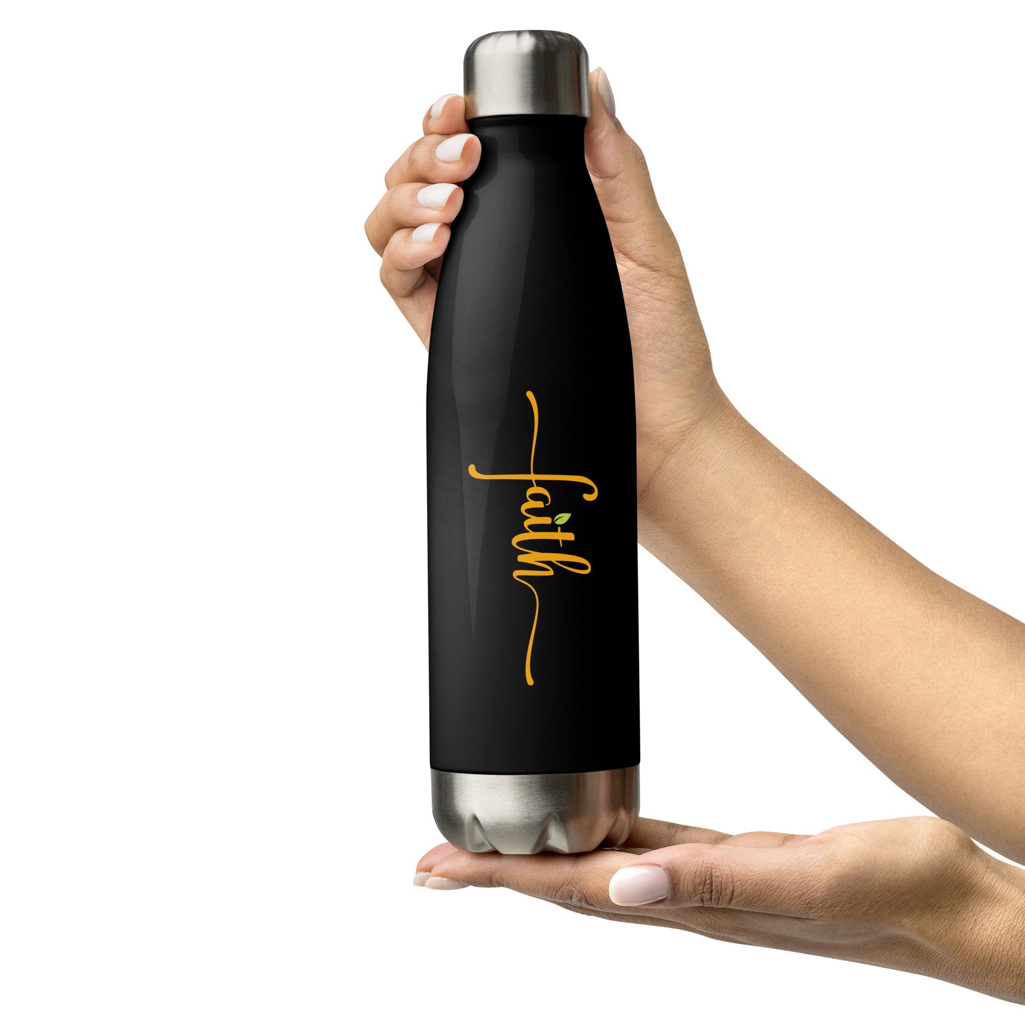 Renewed in Faith, Insulated Water Bottle 17 oz - Lamb’s Love