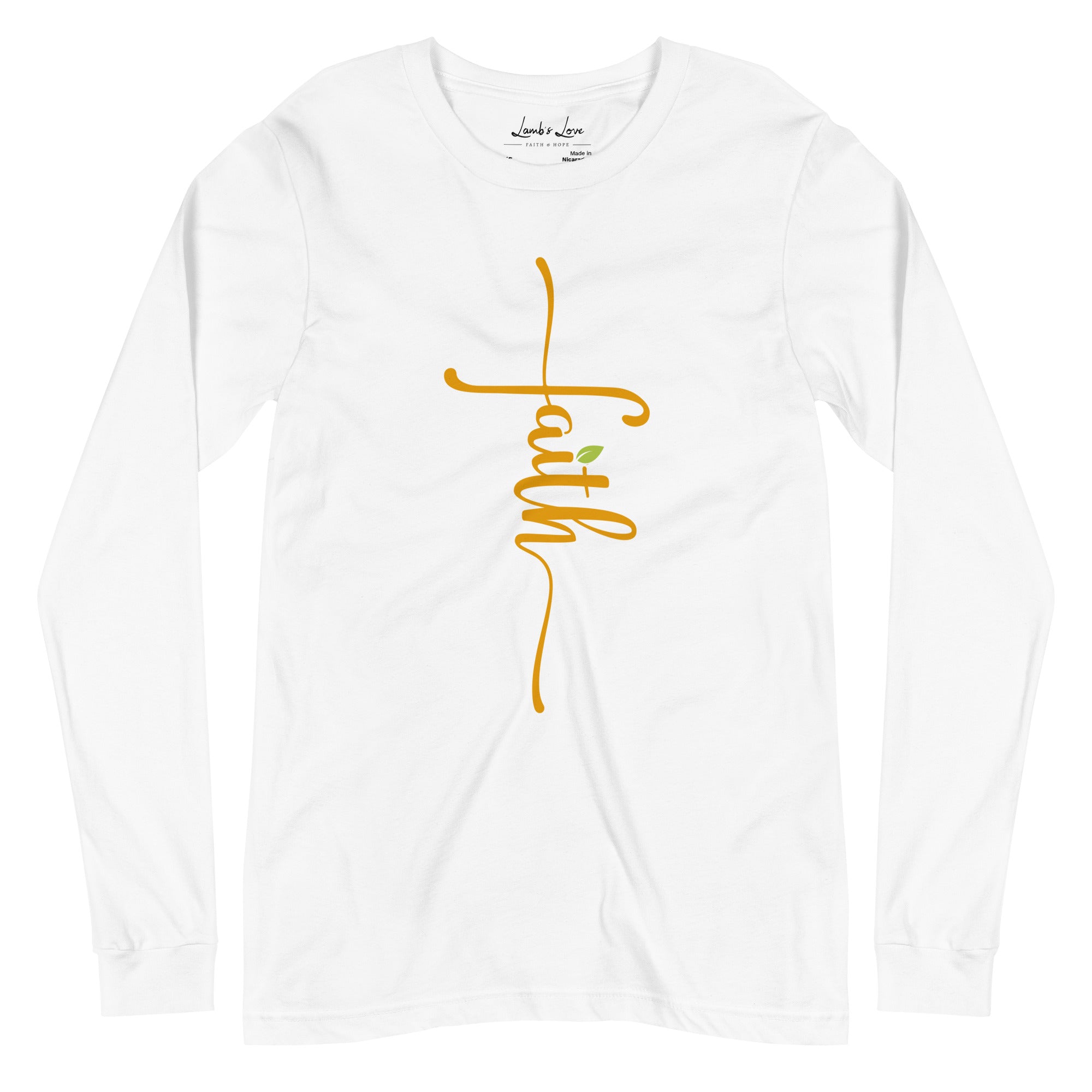 Renewed in Faith, Women's Long Sleeve Tee - Lamb’s Love