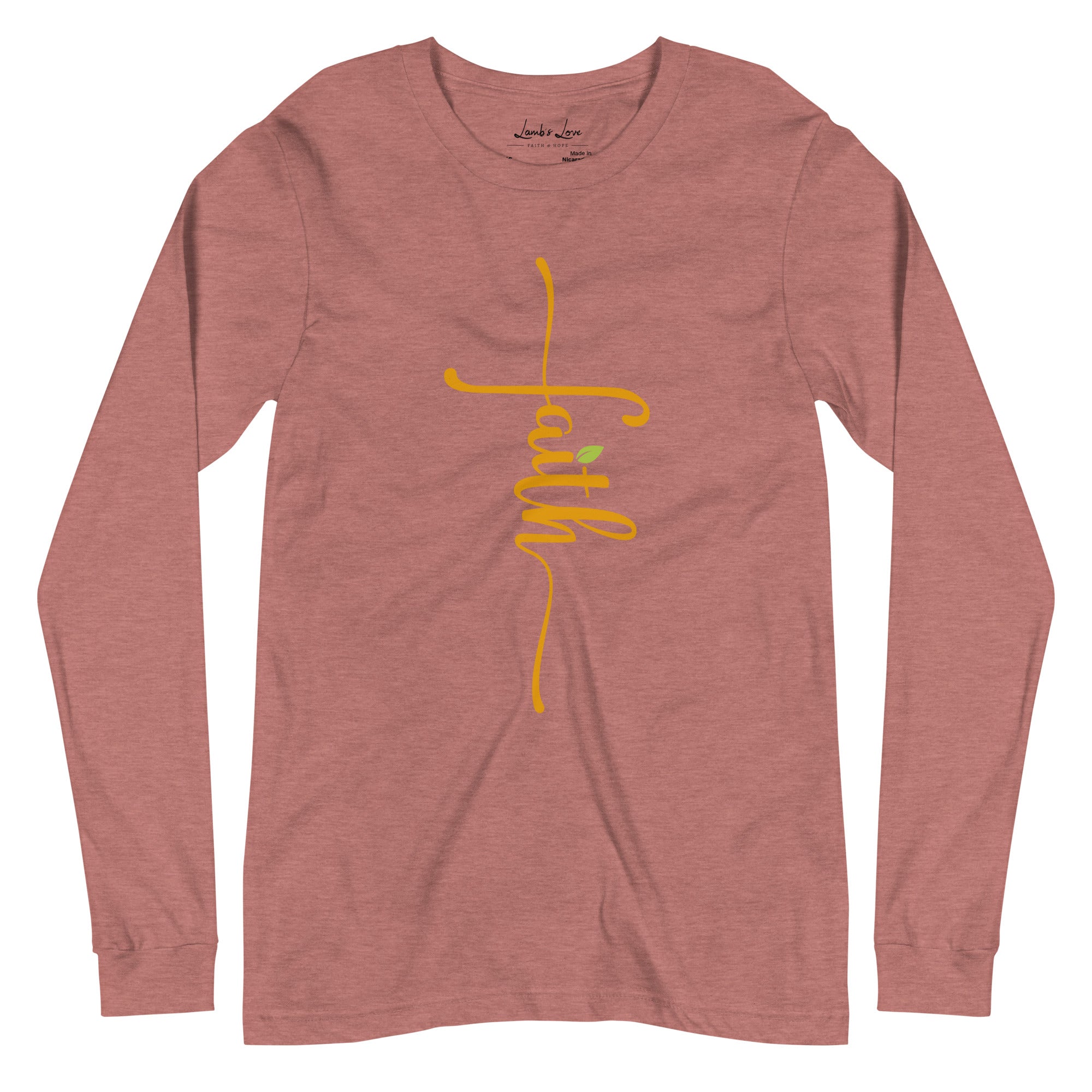 Renewed in Faith, Women's Long Sleeve Tee - Lamb’s Love