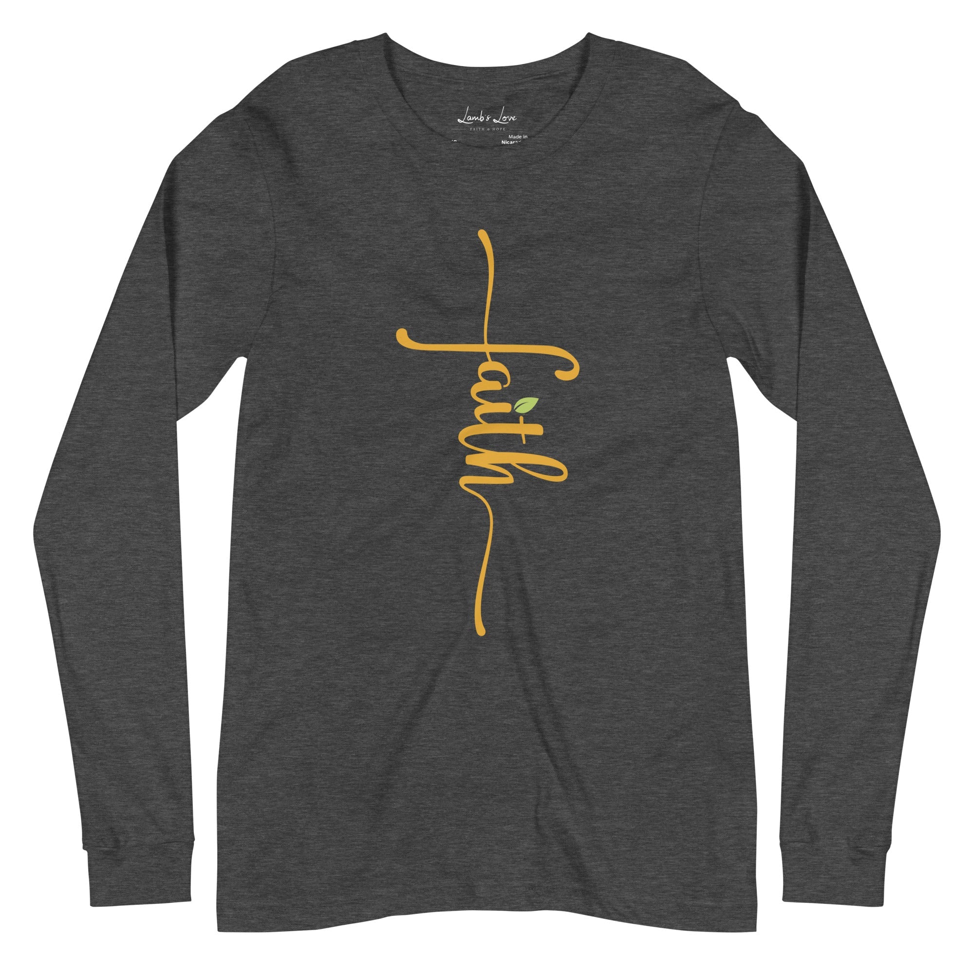 Renewed in Faith, Women's Long Sleeve Tee - Lamb’s Love