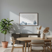 Renewed by the Spirit, Watercolor Mountain Scripture Wall Art, Titus 3:5–8