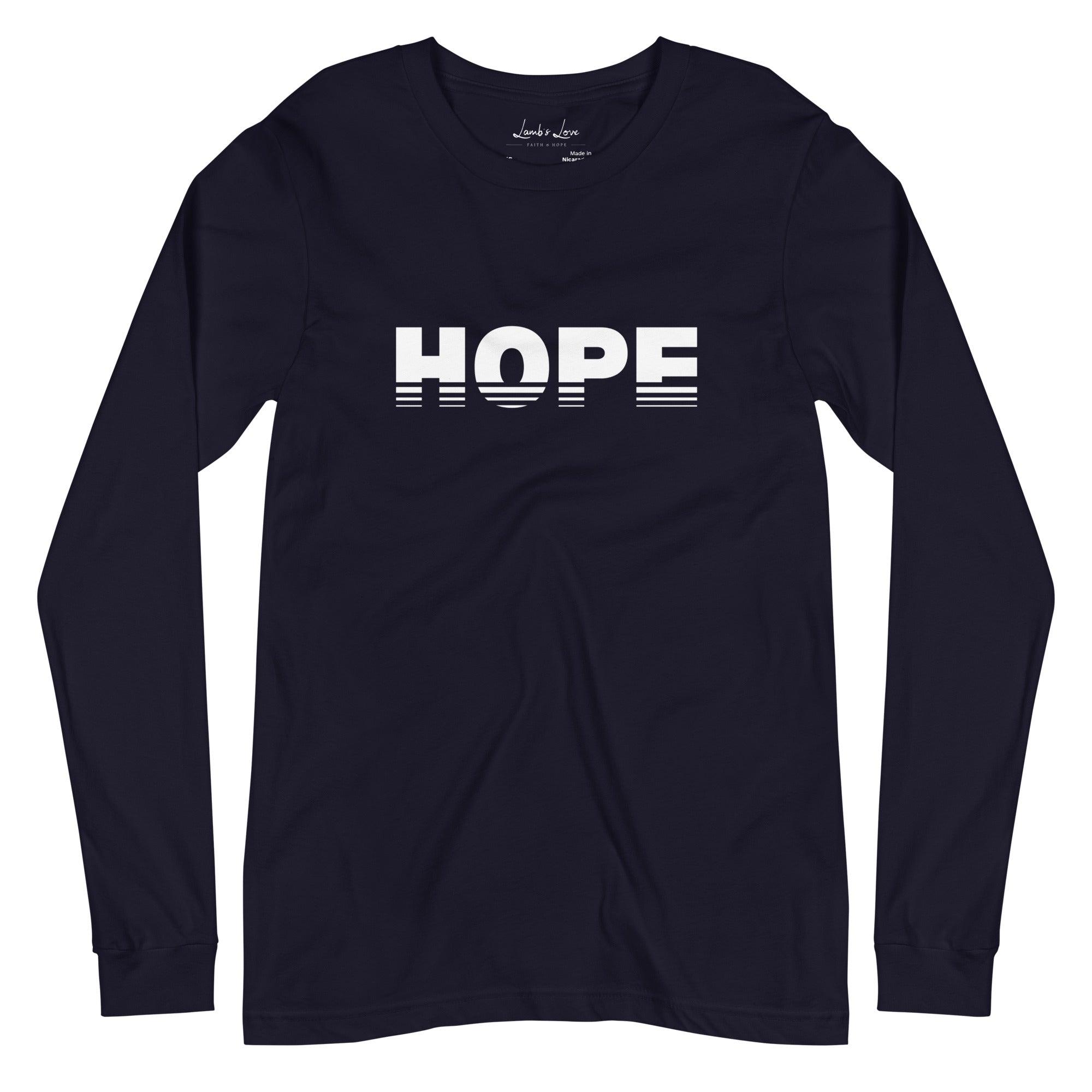 Rising HOPE, Men's Long Sleeve Tee - Lamb’s Love