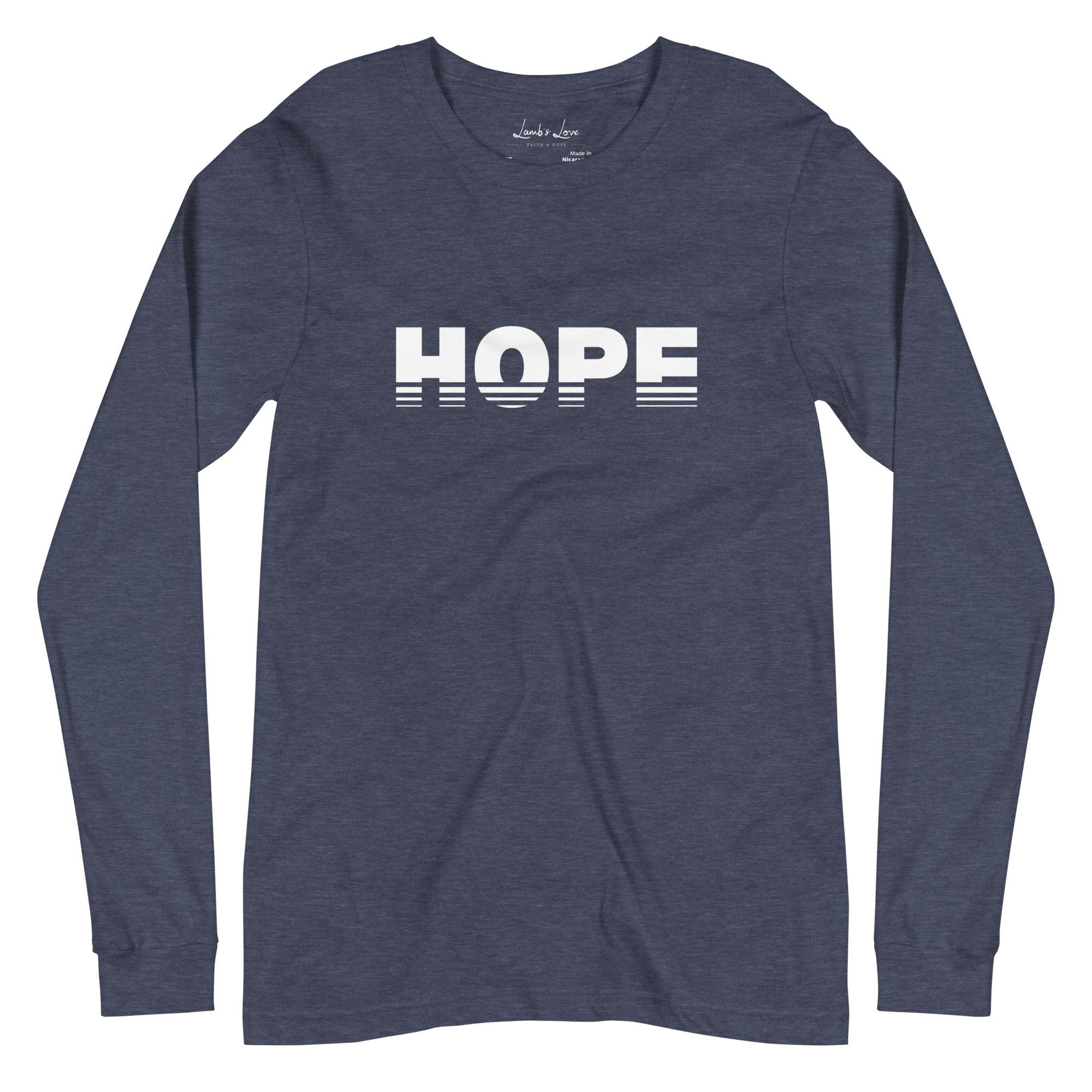 Rising HOPE, Men's Long Sleeve Tee - Lamb’s Love