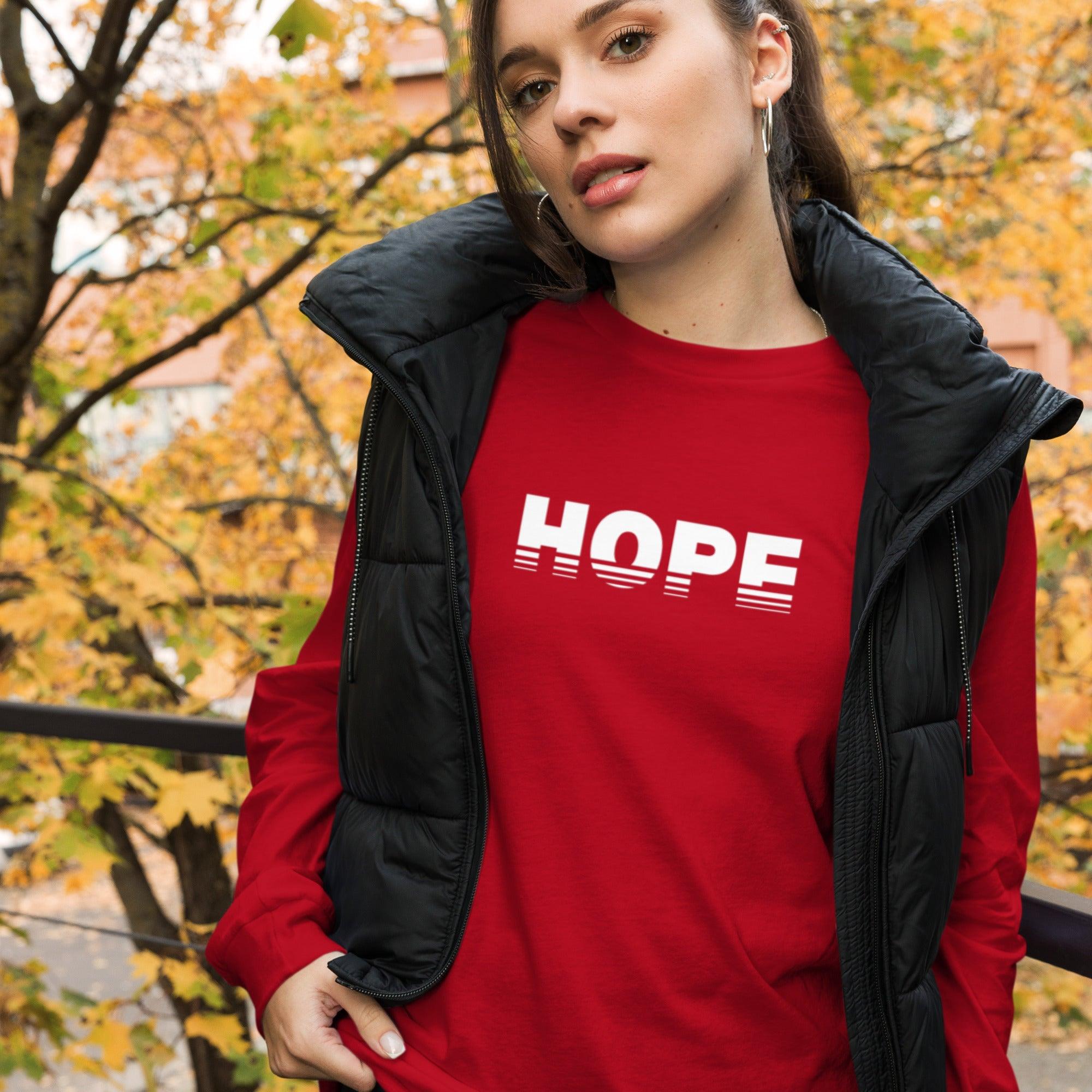 Rising HOPE, Women's Long Sleeve Tee - Lamb’s Love