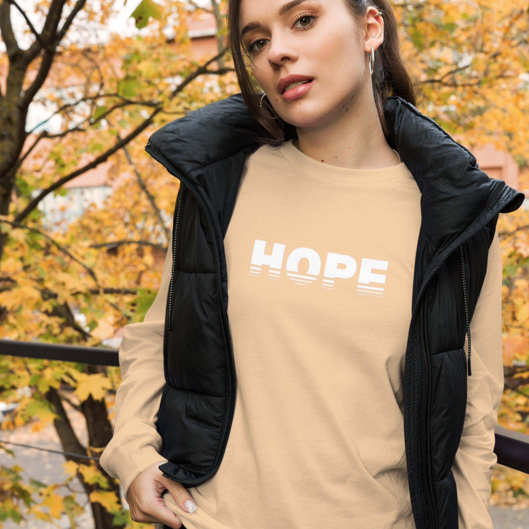 Rising HOPE, Women's Long Sleeve Tee - Lamb’s Love