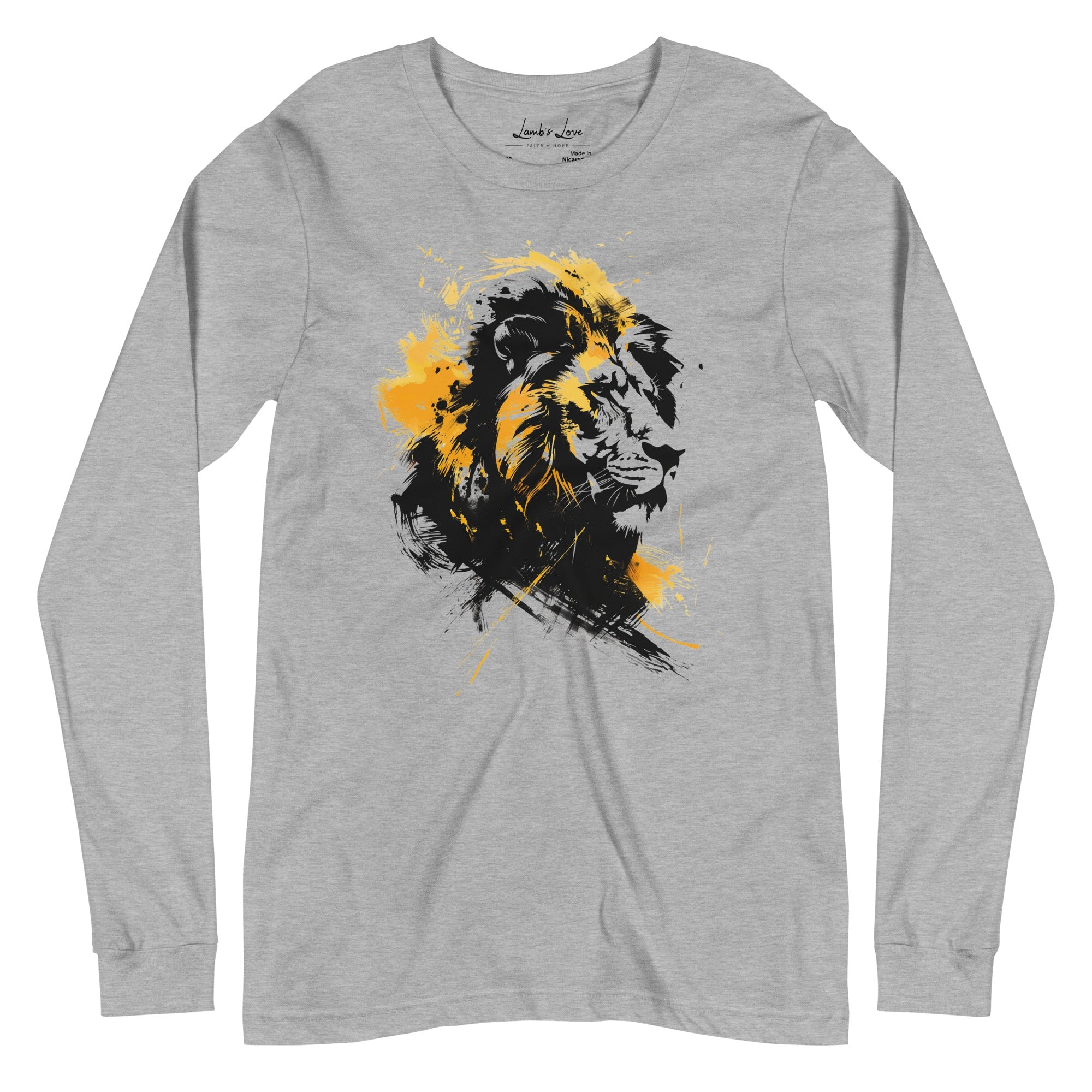 Roar Like A Lion, Men's Long Sleeve Tee - Lamb’s Love