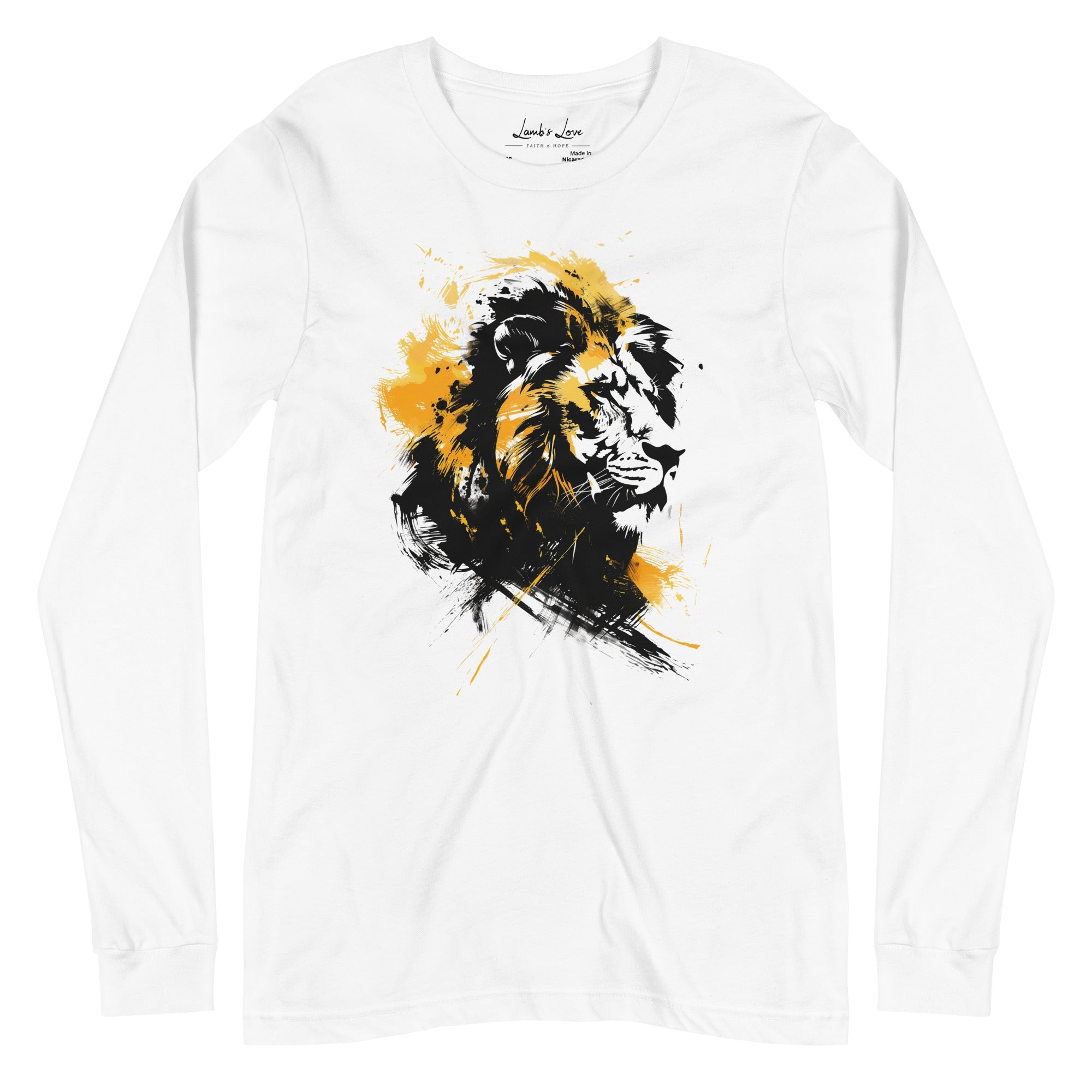 Roar Like A Lion, Men's Long Sleeve Tee - Lamb’s Love