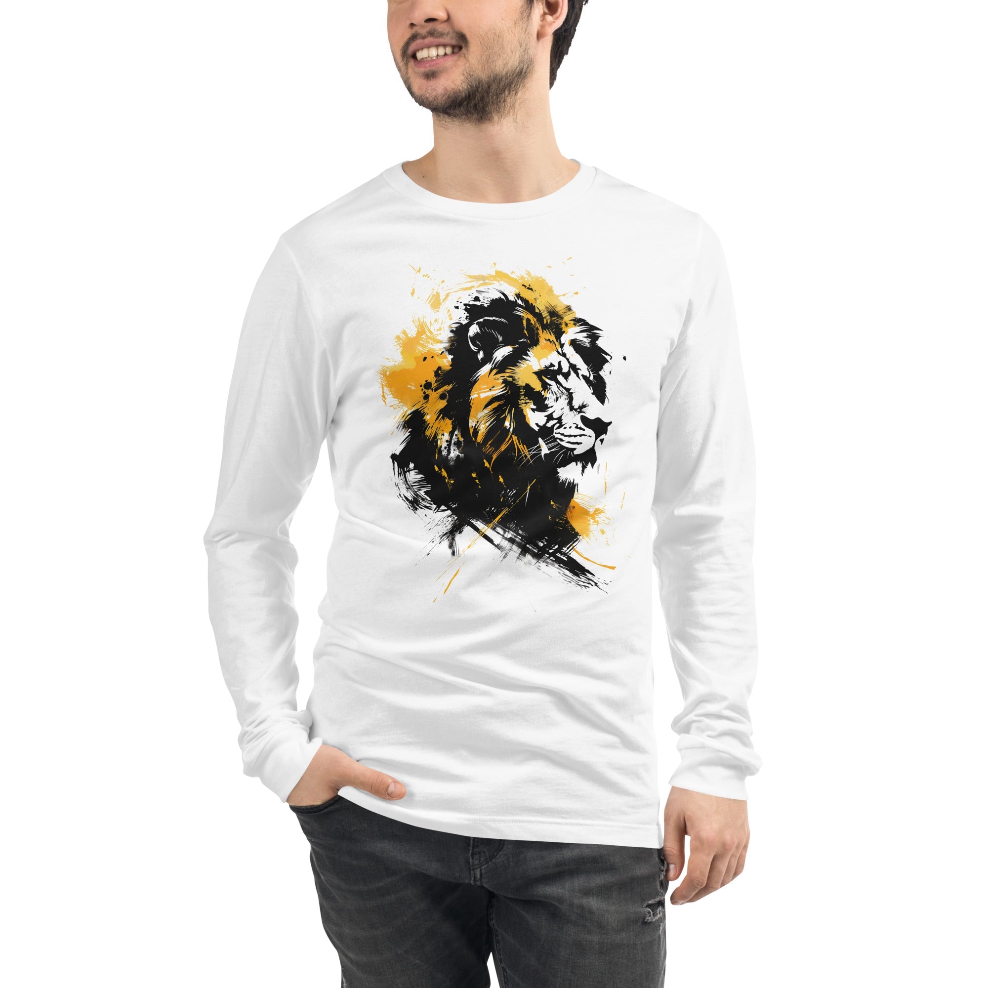 Roar Like A Lion, Men's Long Sleeve Tee - Lamb’s Love