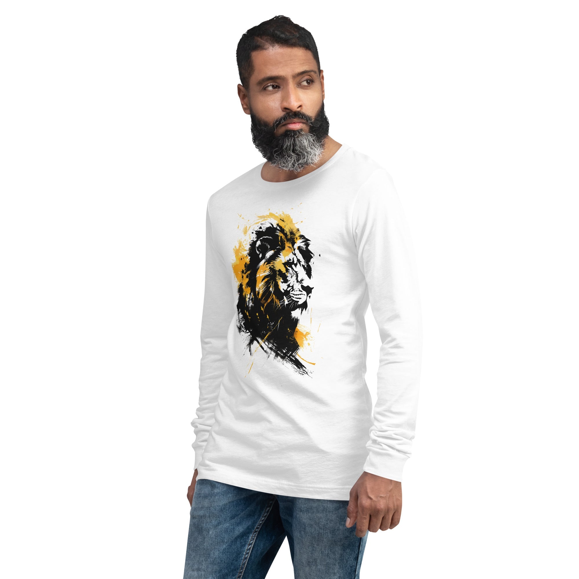 Roar Like A Lion, Men's Long Sleeve Tee - Lamb’s Love