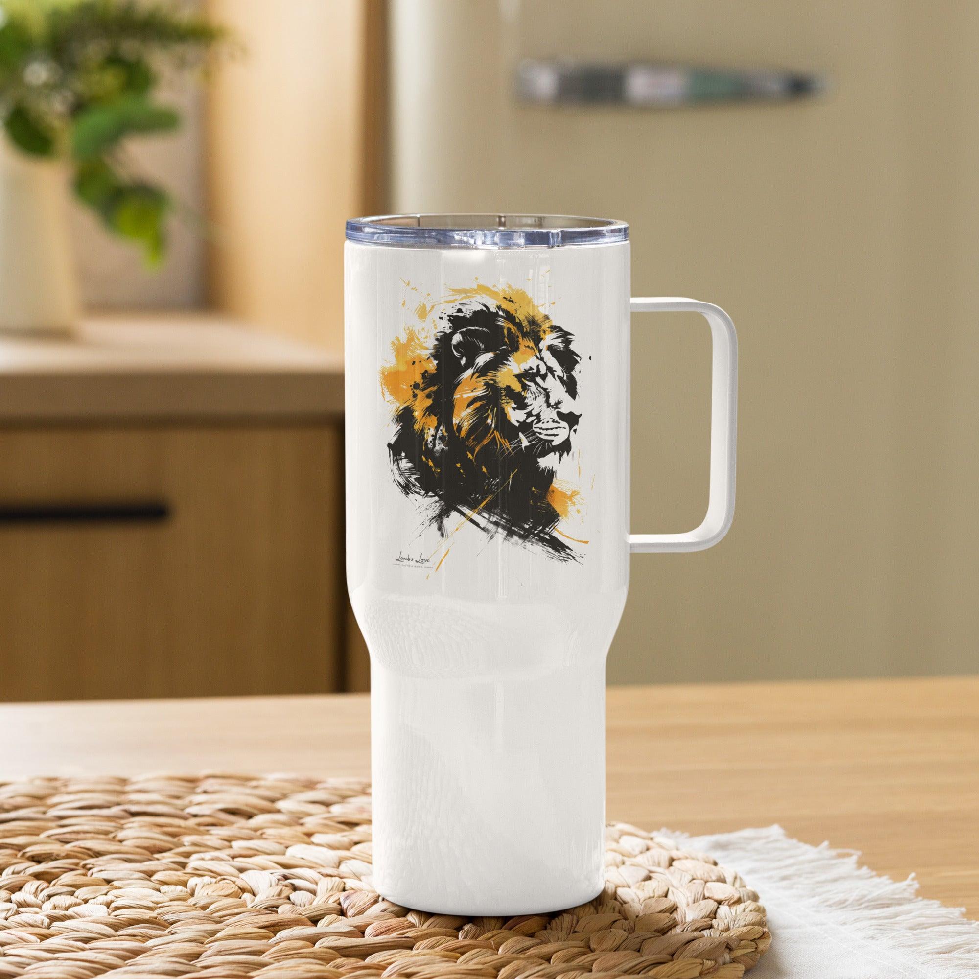 Roar Like A Lion, Travel Tumbler - Lamb’s Love