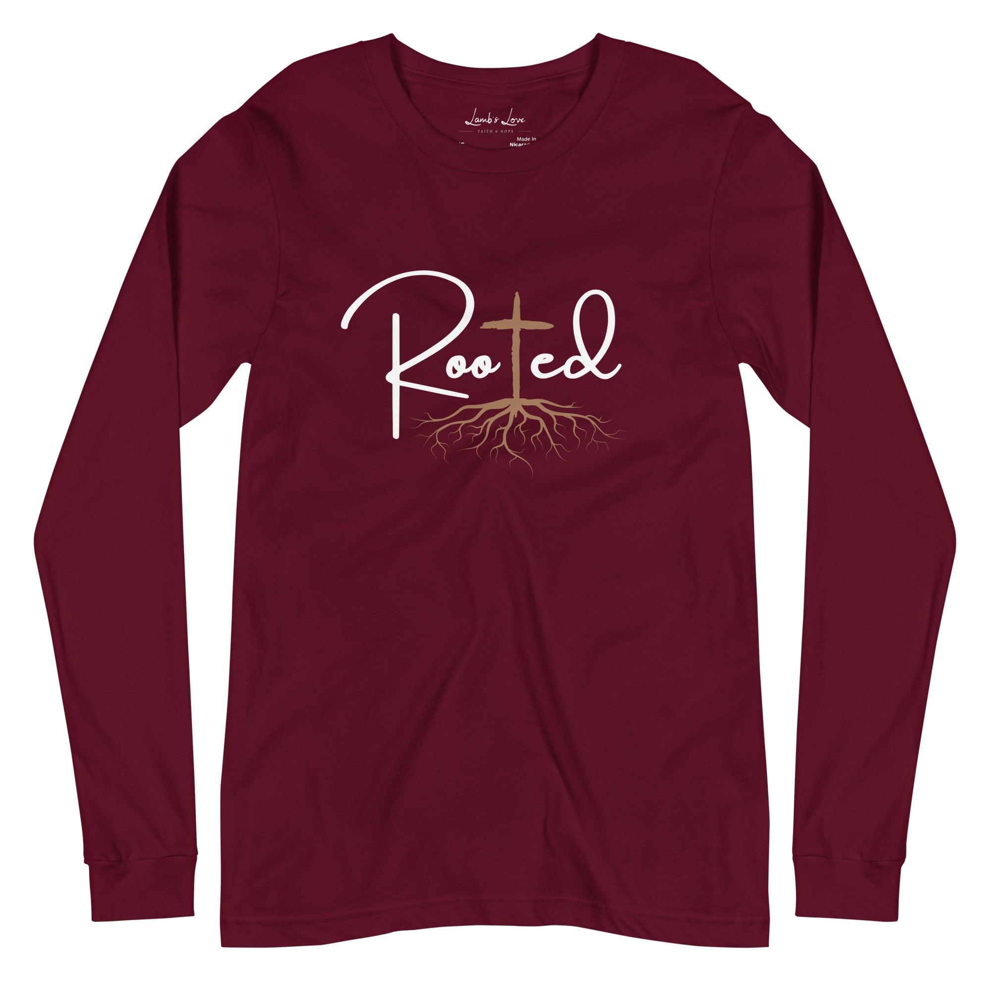 Rooted, Women's Long Sleeve Tee - Lamb’s Love