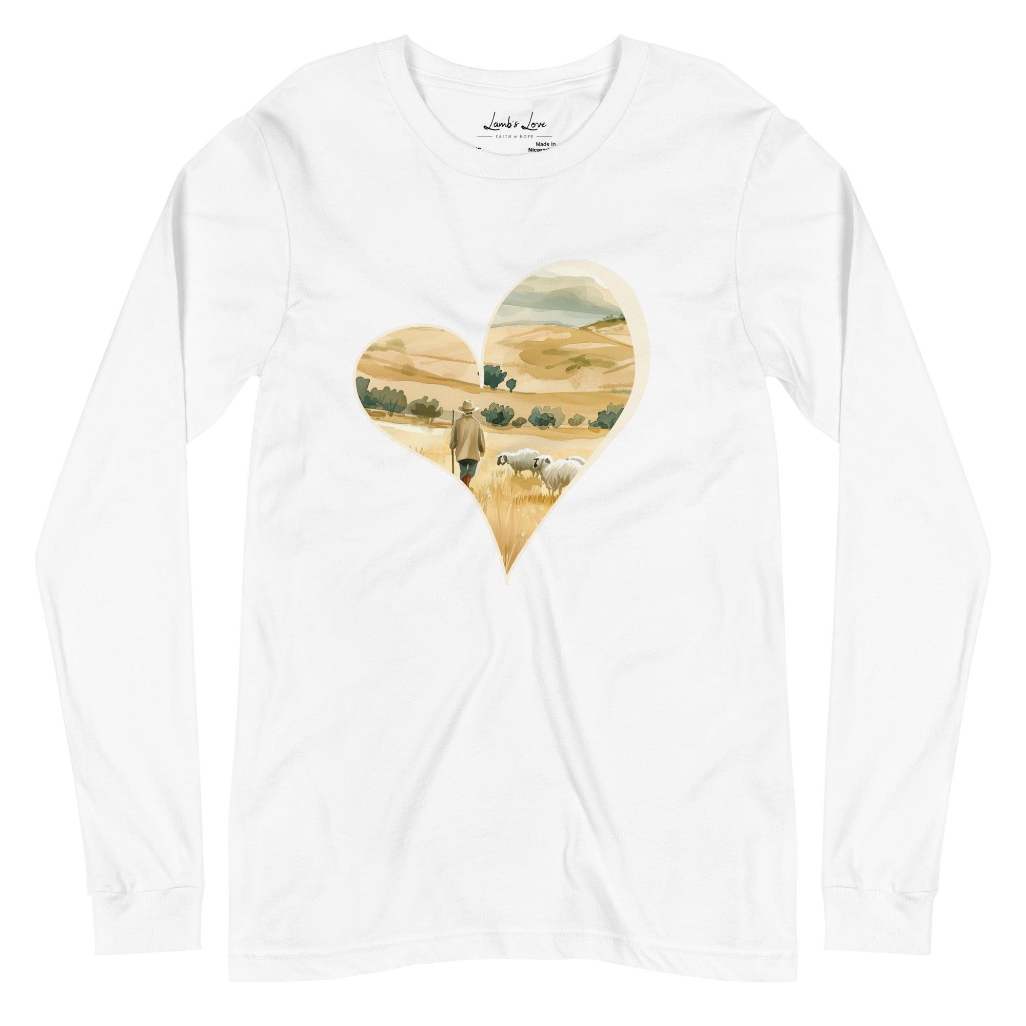 Shepherd's Heart, Women's Long Sleeve Tee - Lamb’s Love