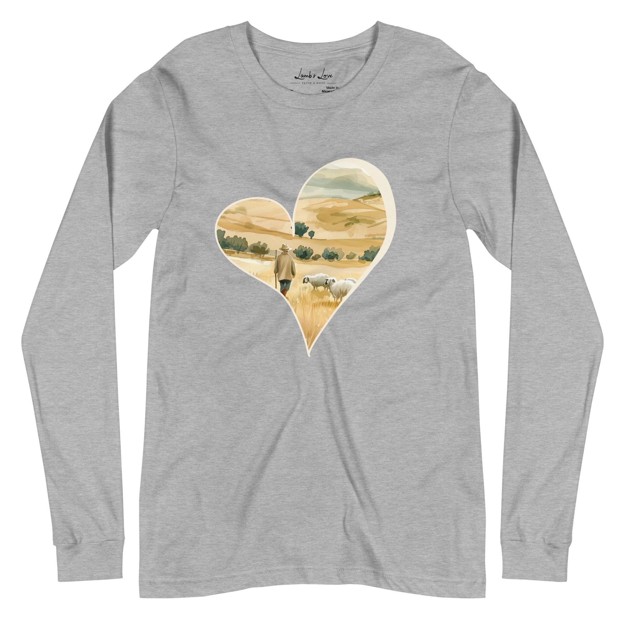 Shepherd's Heart, Women's Long Sleeve Tee - Lamb’s Love