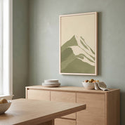 Minimalist Psalm 121 Mountain Wall Art | I Lift Up My Eyes Scripture Decor