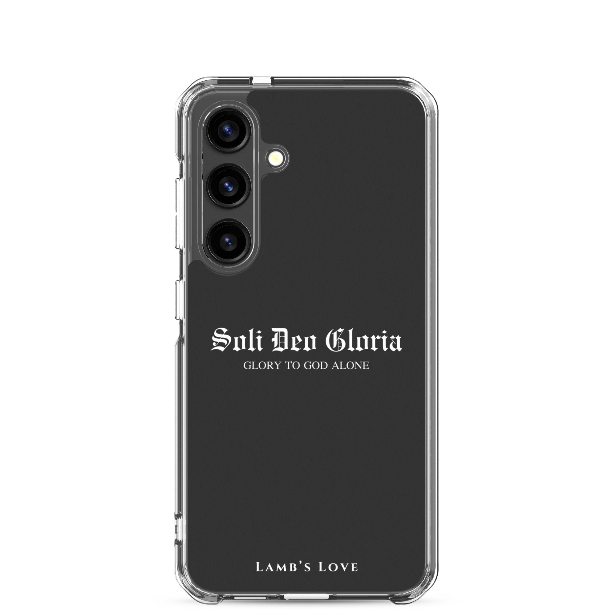Soli Deo Gloria Christian Samsung Galaxy phone case – Glory to God Alone faith design