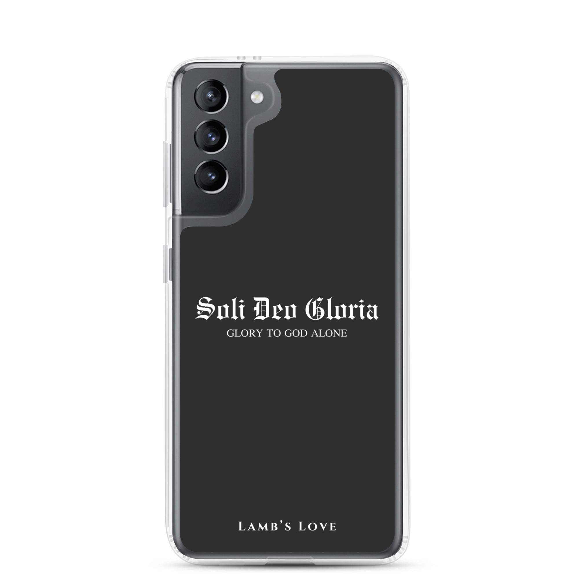 Soli Deo Gloria Christian Samsung Galaxy S21 phone case – Glory to God Alone faith design