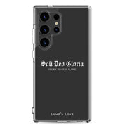 Soli Deo Gloria Christian Samsung Galaxy S24 Ultra phone case – Glory to God Alone faith design