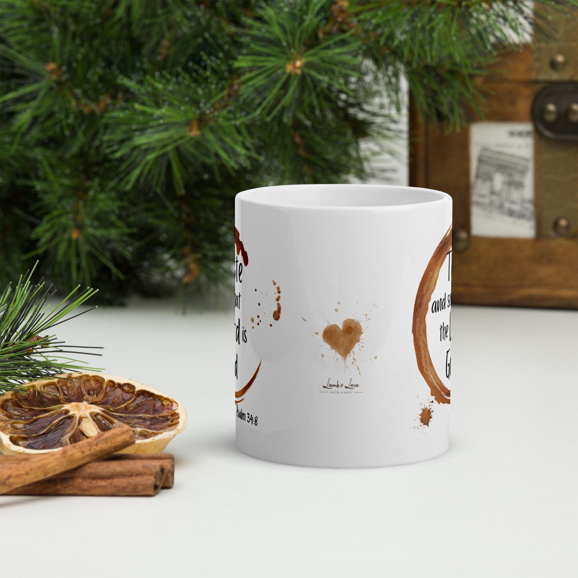 Taste the Goodness of LORD, White Interior Mug - Lamb’s Love