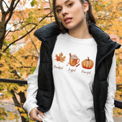 Thankful, Joyful, Peaceful, Women's Long Sleeve Tee - Lamb’s Love