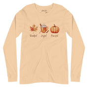 Thankful, Joyful, Peaceful, Women's Long Sleeve Tee - Lamb’s Love