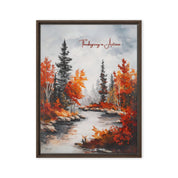 Thanksgiving in Autumn, Framed Canvas - Lamb’s Love