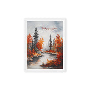 Thanksgiving in Autumn, Framed Canvas - Lamb’s Love