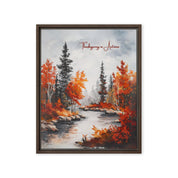 Thanksgiving in Autumn, Framed Canvas - Lamb’s Love